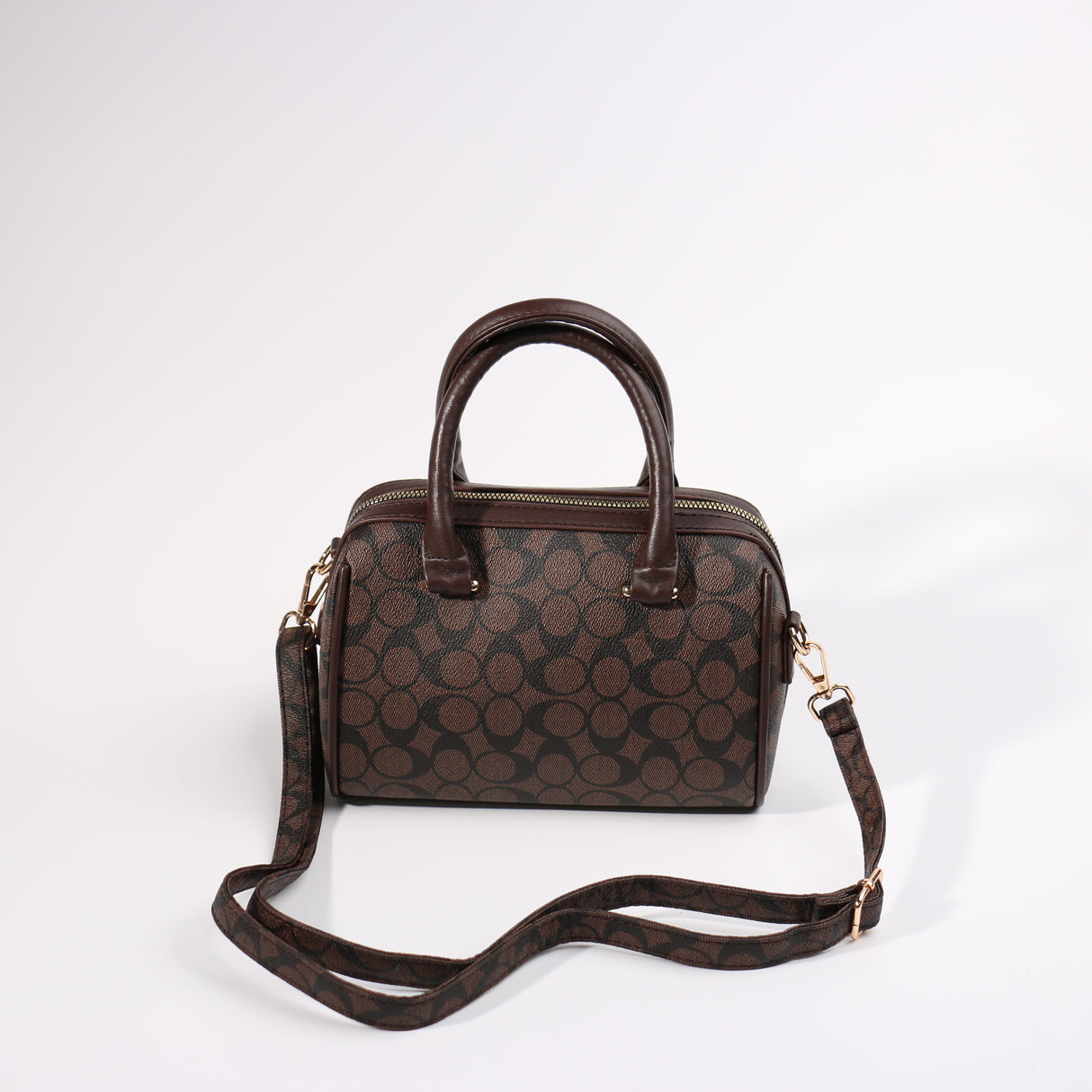Fashion Small Barrel Bag #BCMBAG01-CCDBR - Dark Brown (PC)