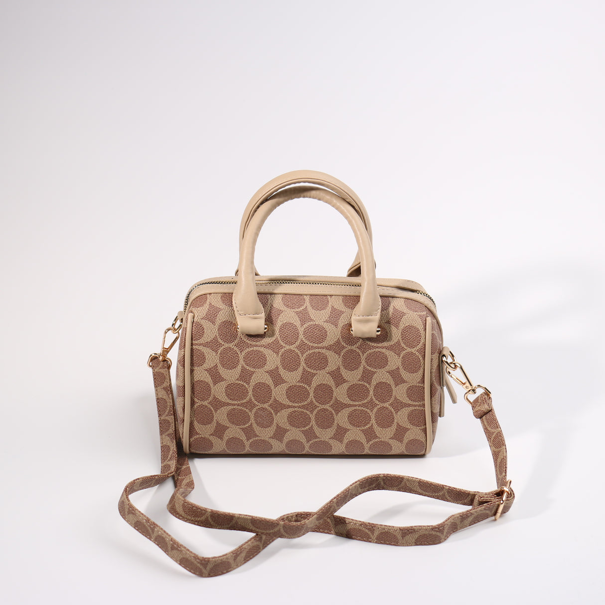 Fashion Small Barrel Bag #BCMBAG01-CCLBR - Light Brown (PC)