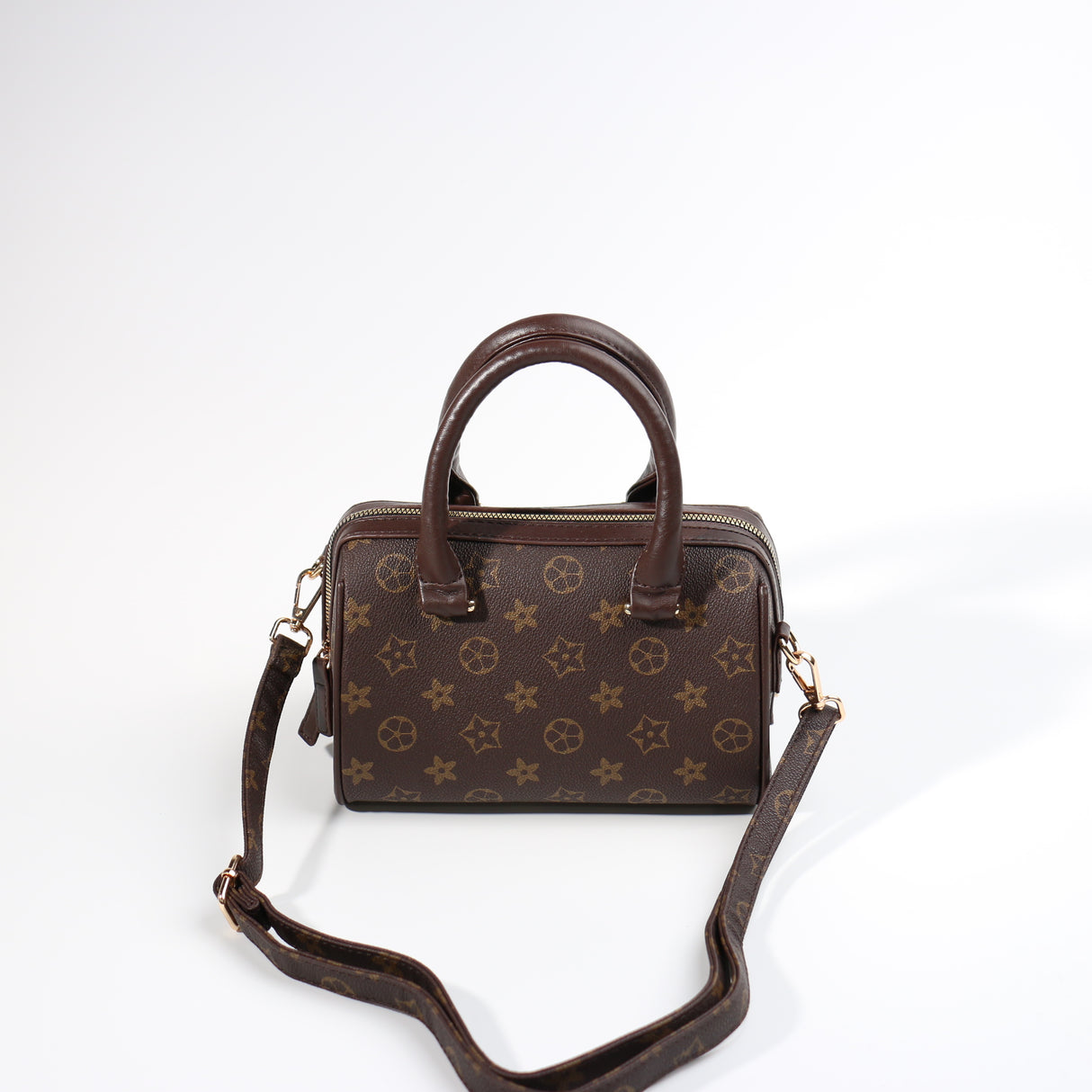 Fashion Small Barrel Bag #BCMBAG01-FLDBR - Dark Brown (PC)