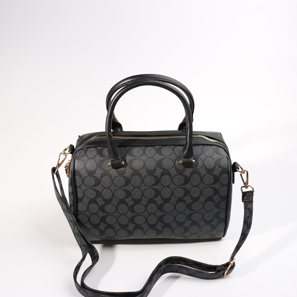 Fashion Large Barrel Bag #BCMBAG02-CCBK - Black (PC)
