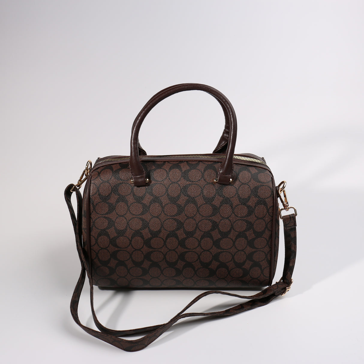 Fashion Large Barrel Bag #BCMBAG02-CCDBR - Dark Brown (PC)