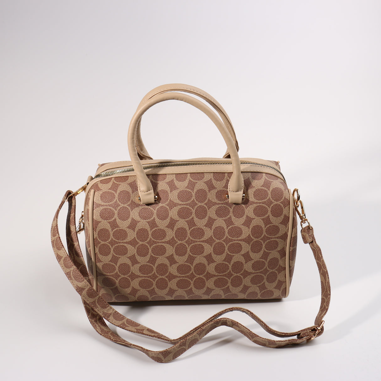 Fashion Large Barrel Bag #BCMBAG02-CCLBR - Light Brown (PC)