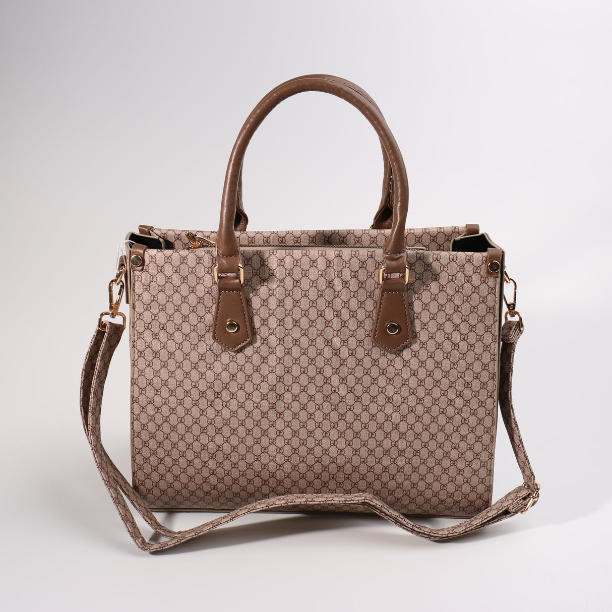 Fashion Tote Handbag #BCMBAG04-GDBR - Light Brown (PC)