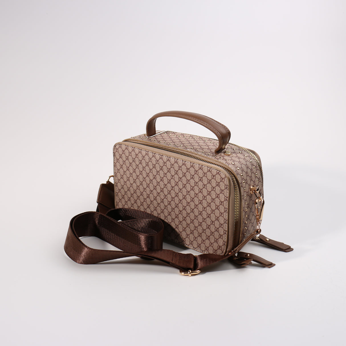 Fashion Camera Bag #BCMBAG07-GDBR - Brown (PC)