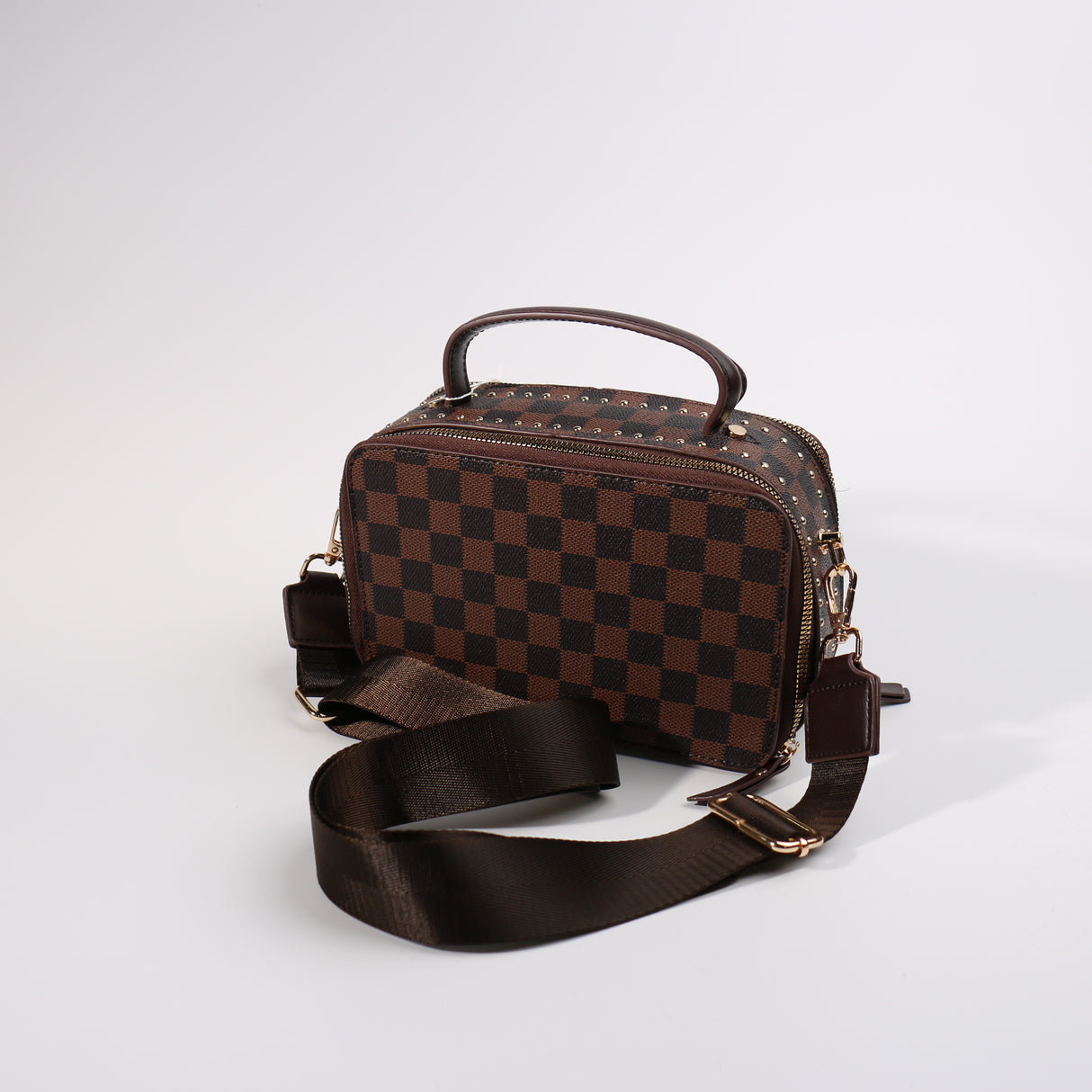 Fashion Camera Bag #BCMBAG07-SQDB - Dark Brown (PC)