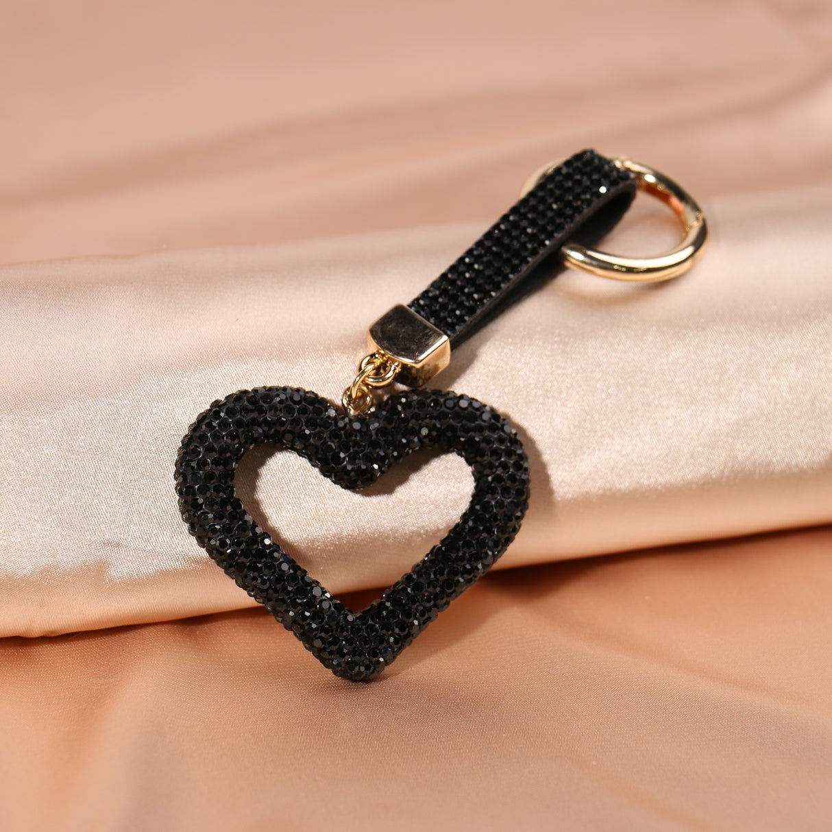 Bling Keychain - Hollow Heart #BLKC005 (PC)