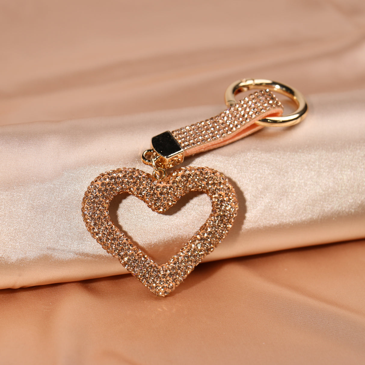 Bling Keychain - Hollow Heart #BLKC005 (PC)