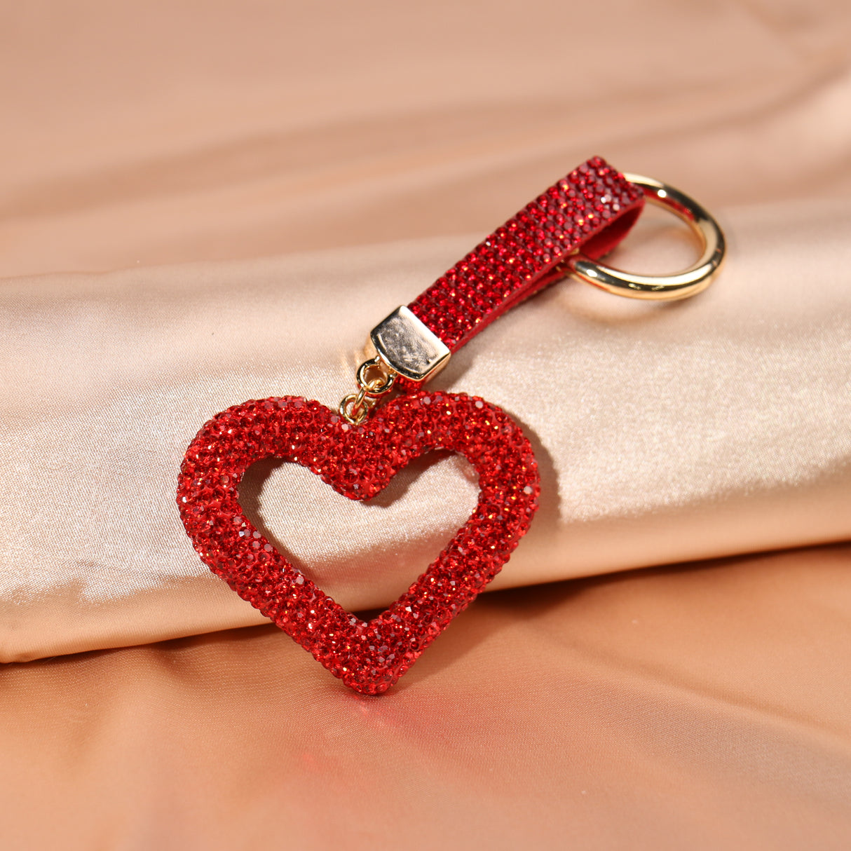 Bling Keychain - Hollow Heart #BLKC005 (PC)