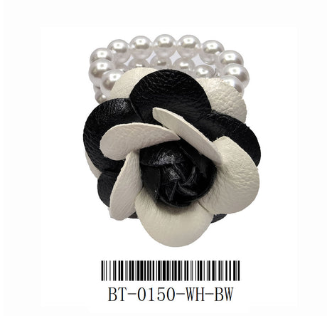 Fashion Flower Pearl Bracelet #BT0150 - Multiple Colors (PC)