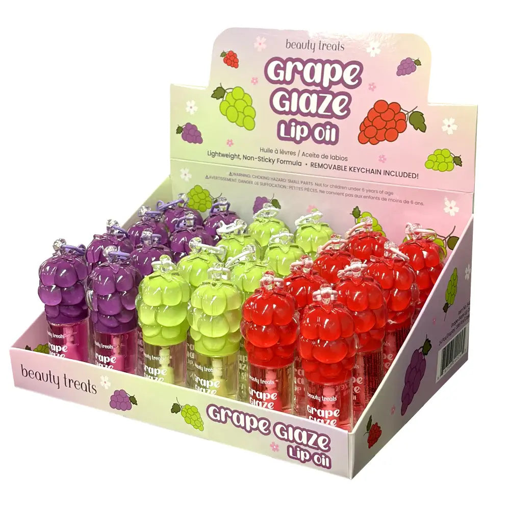 Beauty Treats Grape Glaze Lip Oil Keychain #542 (24PC)