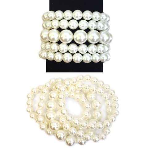 Fashion Pearl Bracelet #BY007 - Multiple Colors (PC)