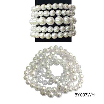 Fashion Pearl Bracelet #BY007 - Multiple Colors (PC)
