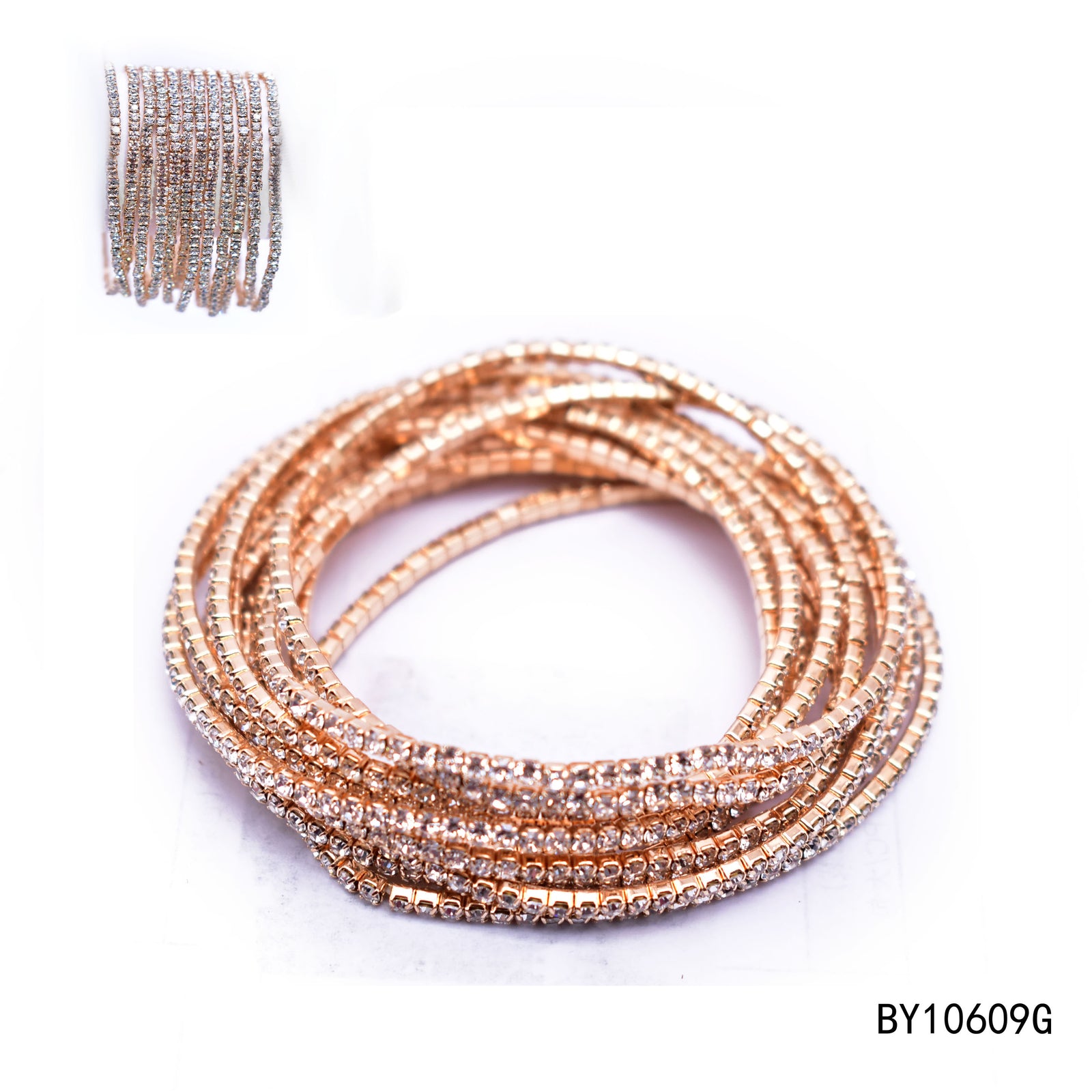 Fashion Rhinestone Bracelet #BY10609 - Multiple Colors (PC)
