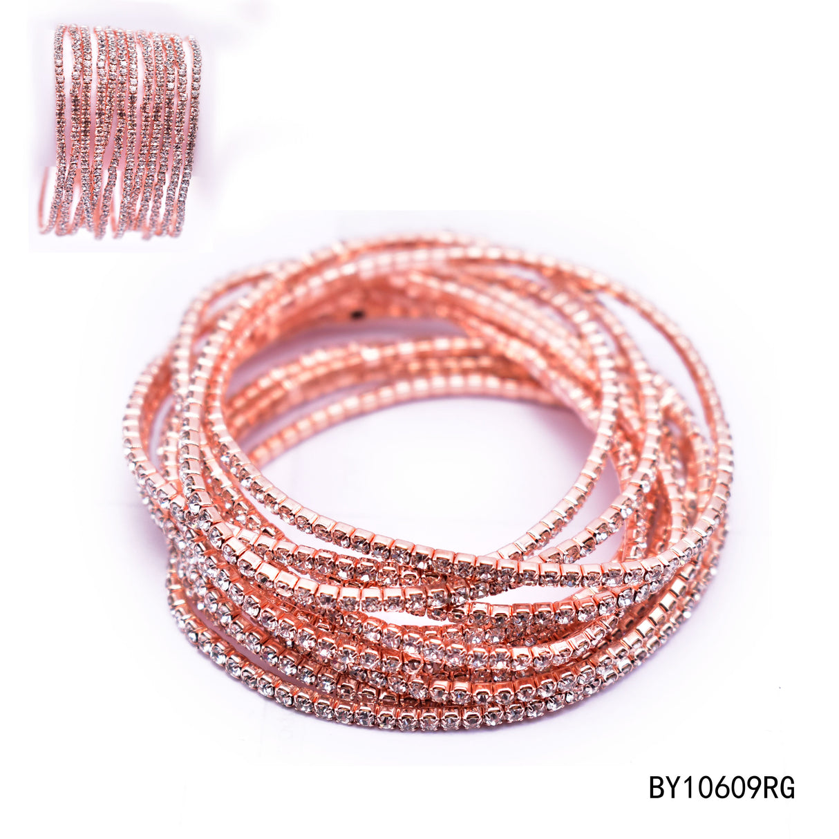 Fashion Rhinestone Bracelet #BY10609 - Multiple Colors (PC)
