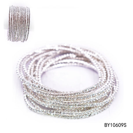 Fashion Rhinestone Bracelet #BY10609 - Multiple Colors (PC)