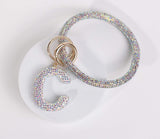 Fashion Wristlet Initial Keychain (PC)