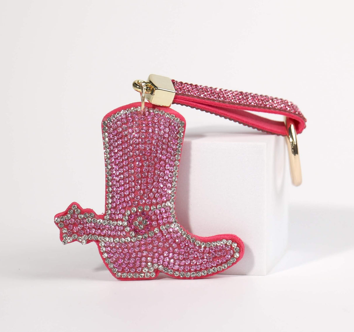 Fashion Rhinestone Cowboy Boot Keychain #CBBOOTSKC - Multiple Colors (PC)