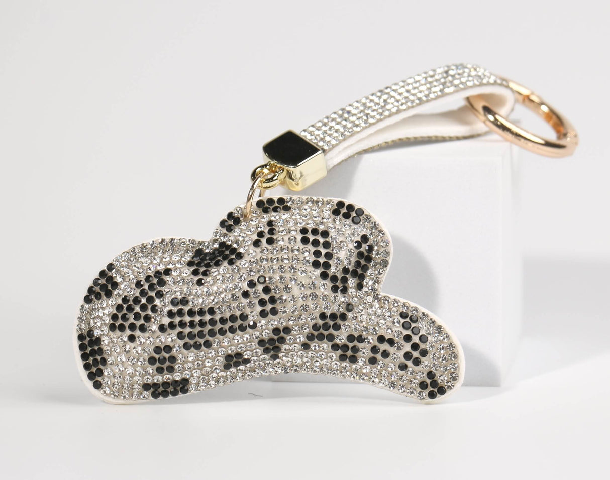 Fashion Rhinestone Cowboy Hat Keychain #CBHATKC - Multiple Colors (PC)