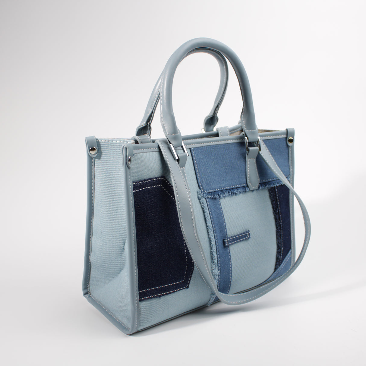 Fashion Light Blue Denim Tote Bag #CBJBG03 (PC)