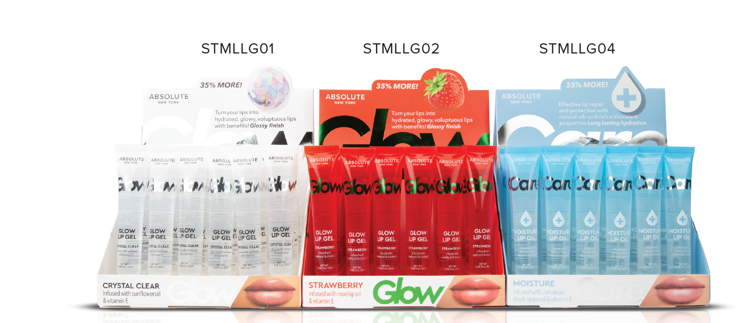 Absolute Glow & Care Lip Gloss Set #STMLLG (24PC)