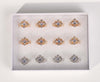 Fashion Rhinestone Flower Rings #CG2618A (12PC)