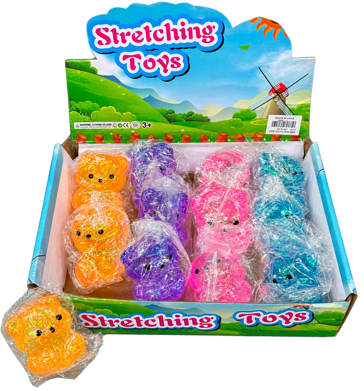 Bear Glitter Sugar Squish #CHSQ-BER (12PC)