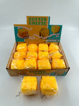 Cheese Cube Squishy Toy #CHZLT (12PC)