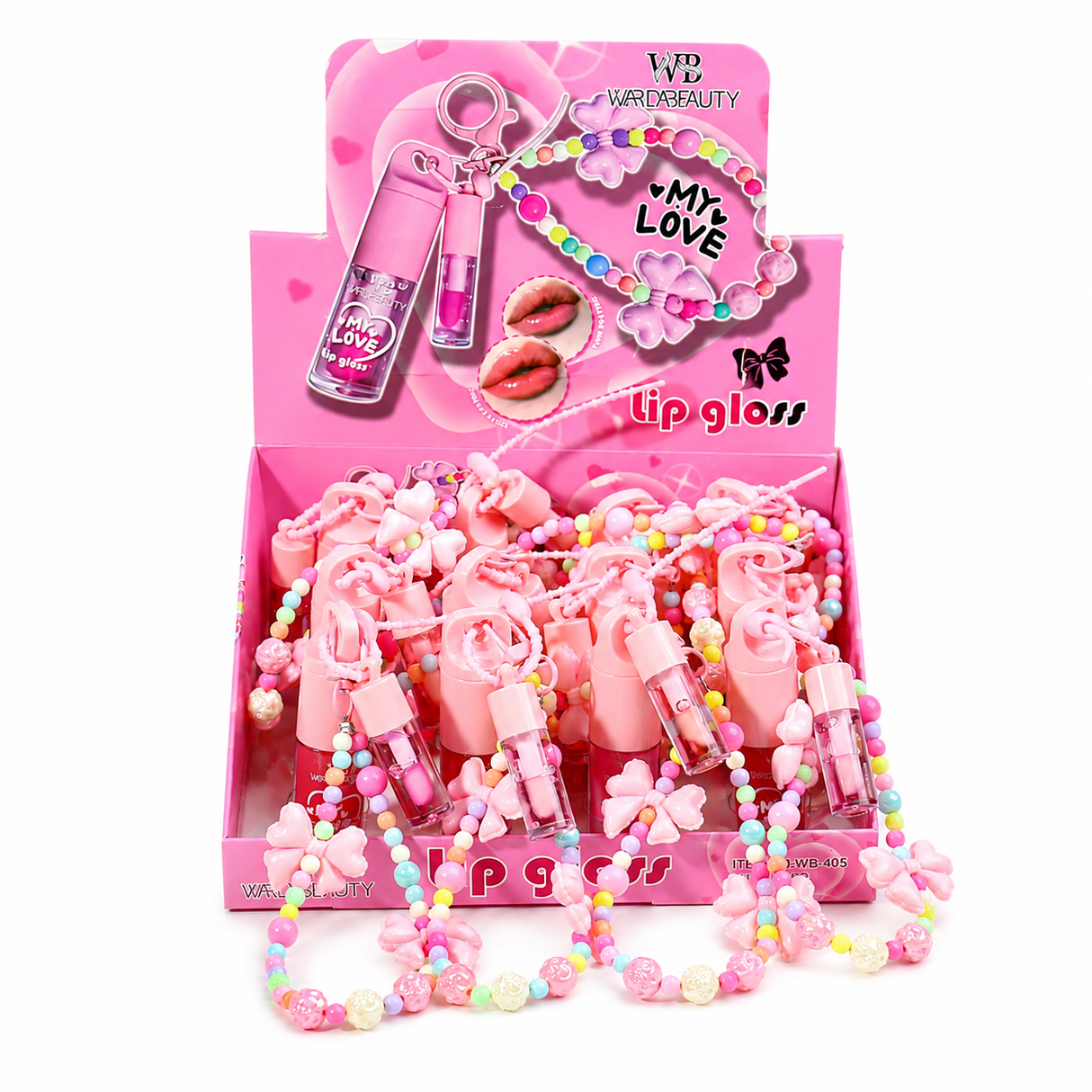 Wardabeauty My Love Lipgloss with Keychain #CMT4012 (12PC)
