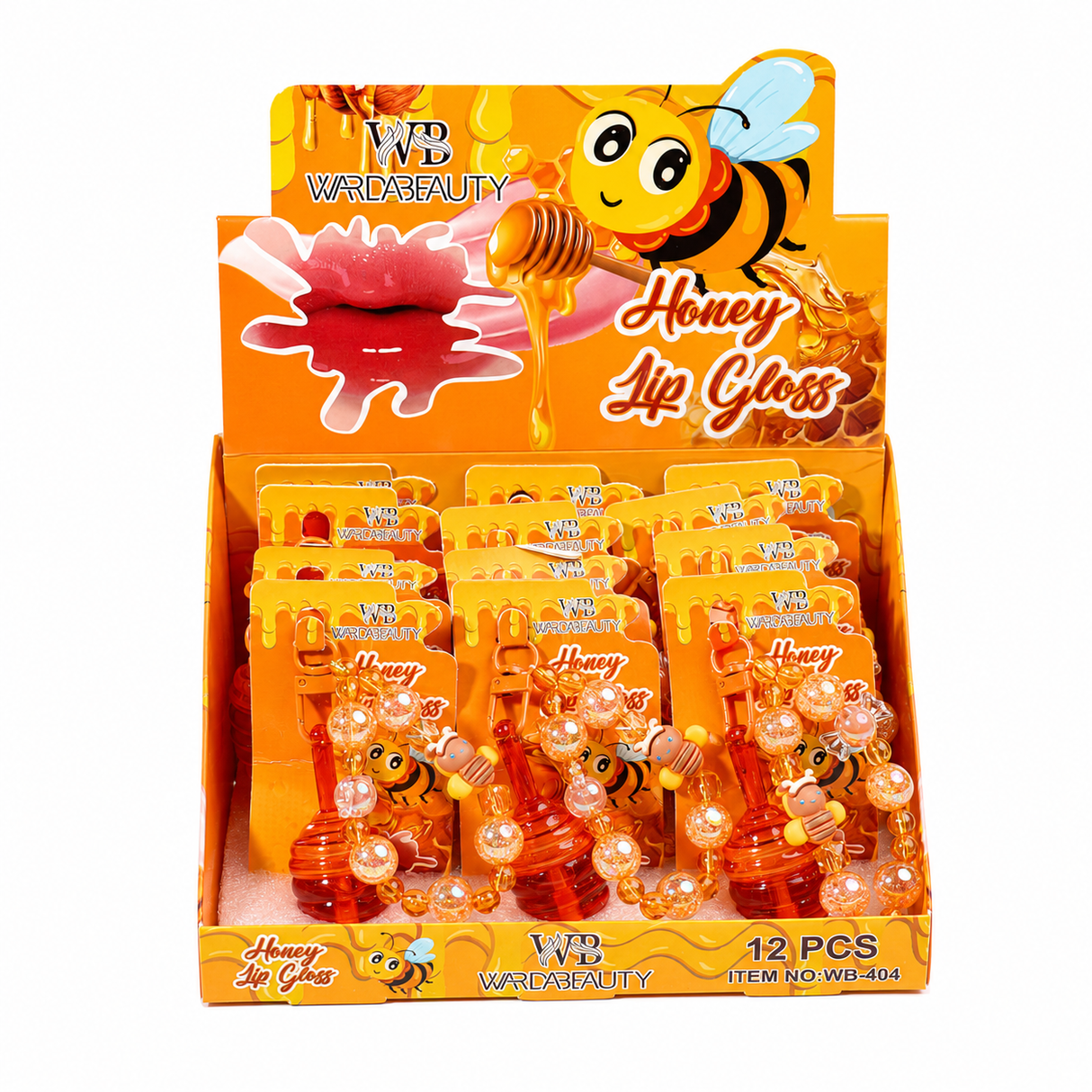 Wardabeauty Honey Lipgloss with Keychain #CMT4013 (12PC)