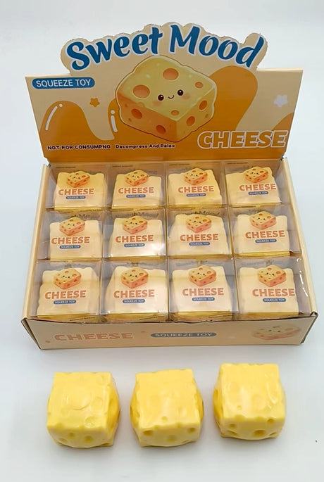 Crunchy Cheese Squishy Toy #CRCH-CHZ