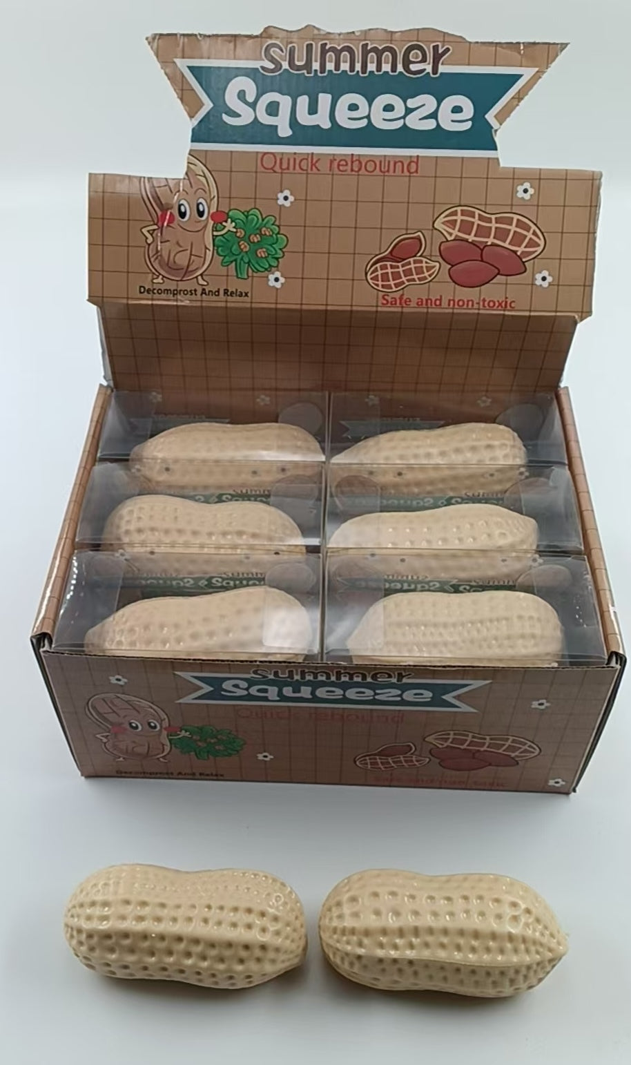 Crunchy Peanut Squishy Toy #CRCH-PNT (12PC)