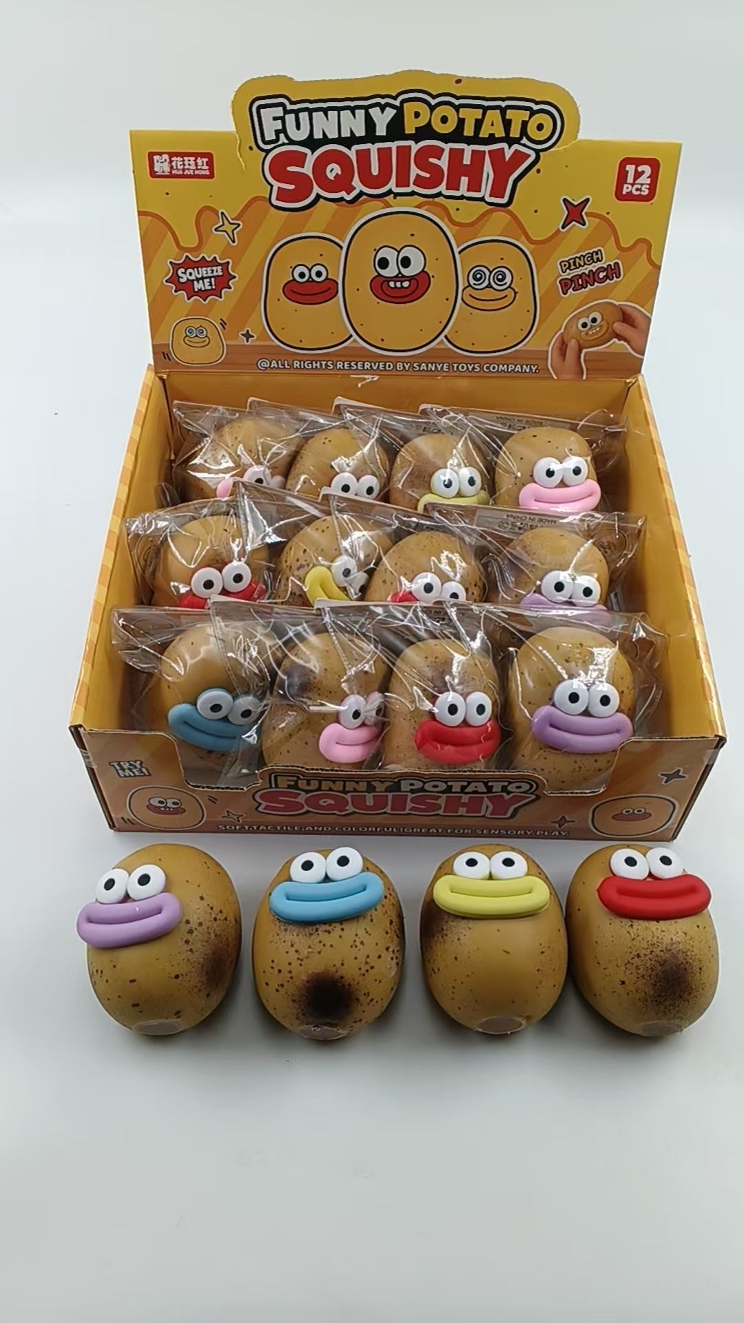 Crunchy Potato Squishy Toy #CRCH-POT (12PC)