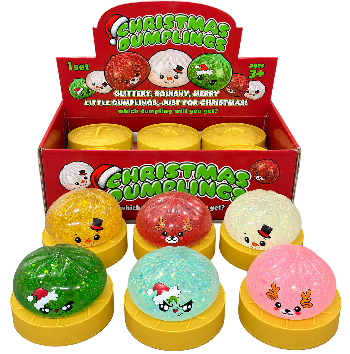 Glitter Gel Christmas Dumpling Mix #CRDP-01 (12PC)
