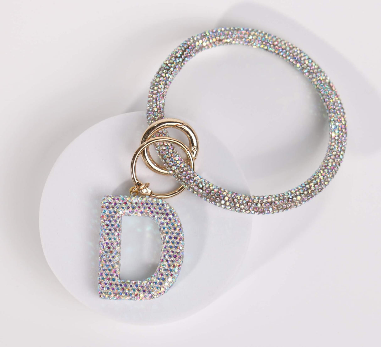 Fashion Wristlet Initial Keychain (PC)