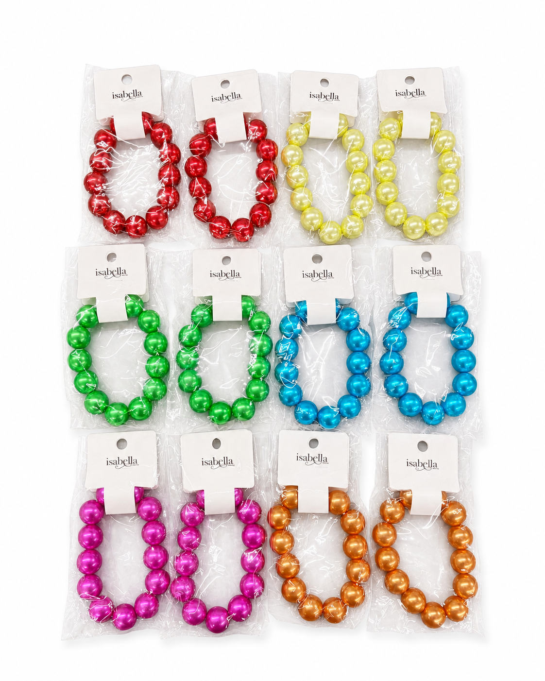 Fashion Thick Pearl Dozen Bracelet #DBC1060MX (12PC)