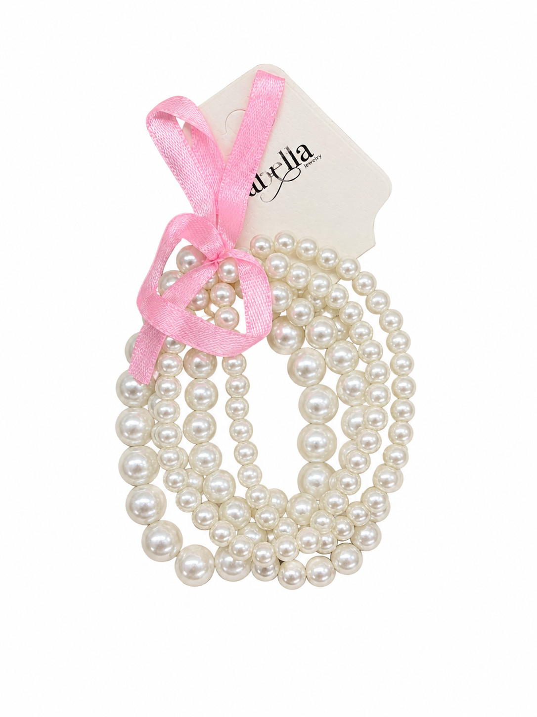 Fashion Thin Pearl Dozen Bracelet #DBC988CR Cream (12PC)