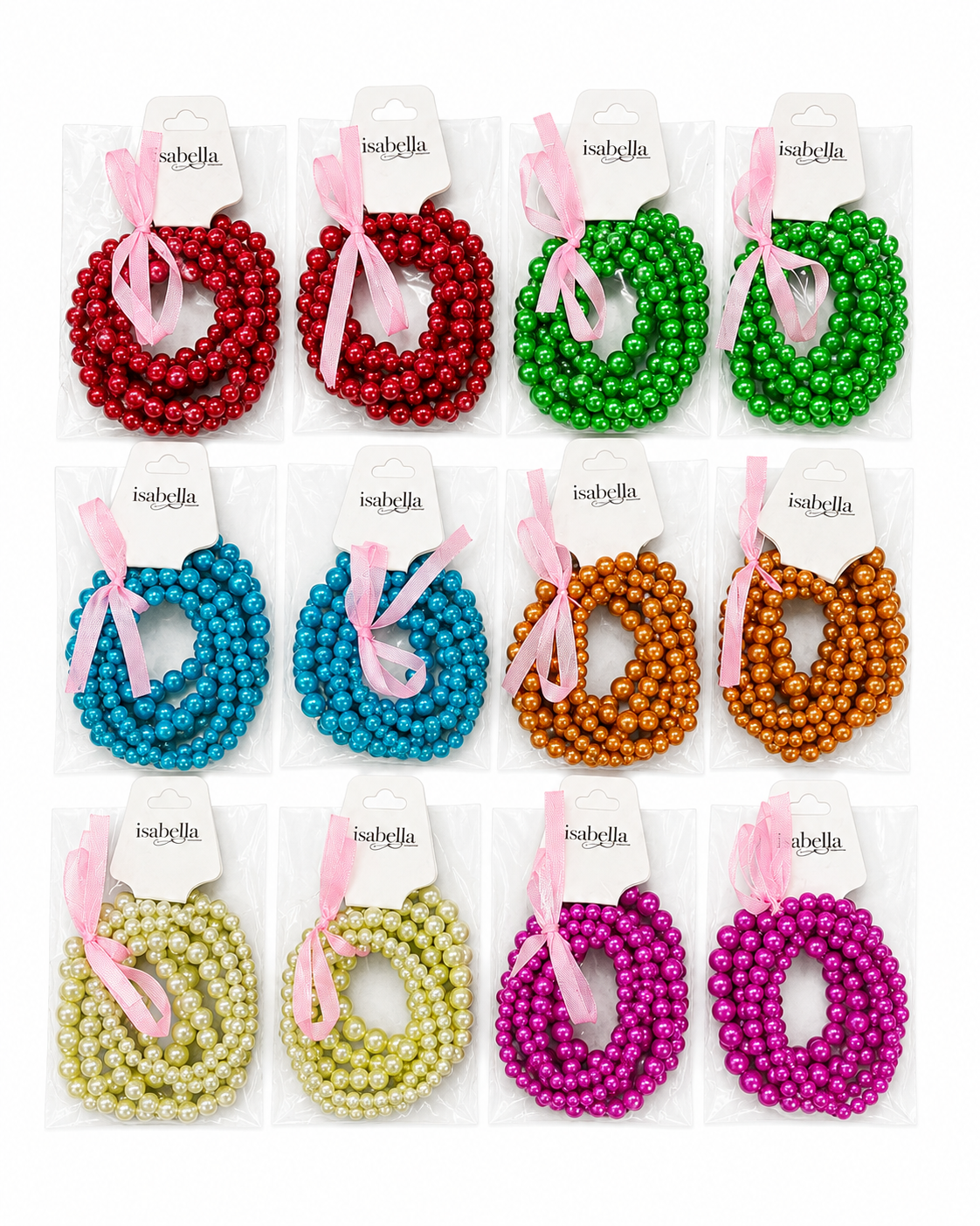 Fashion Thin Pearl Dozen Bracelet #DBC988MX (12PC)