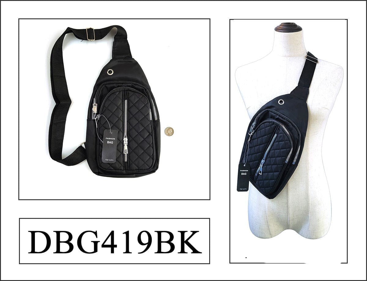 Black Fashion Crossbody Bag #DBG - Multiple Styles (PC)