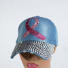 Fashion Denim Light Wash Hat W/ Rhinestones #2501 (PC)