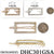 Fashion Hairclips #DHC301GSA - Gold / Silver (12PC)