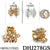 Fashion Mini Hairclips #DHJ278GS - Gold / Silver (12PC)