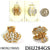 Fashion Mini Hairclips #DHJ284GS - Gold / Silver (12PC)