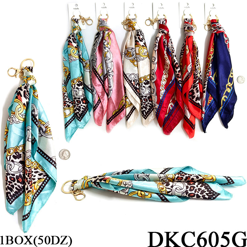 Fashion Design Keychain Scarf #DKC605G (12PC)