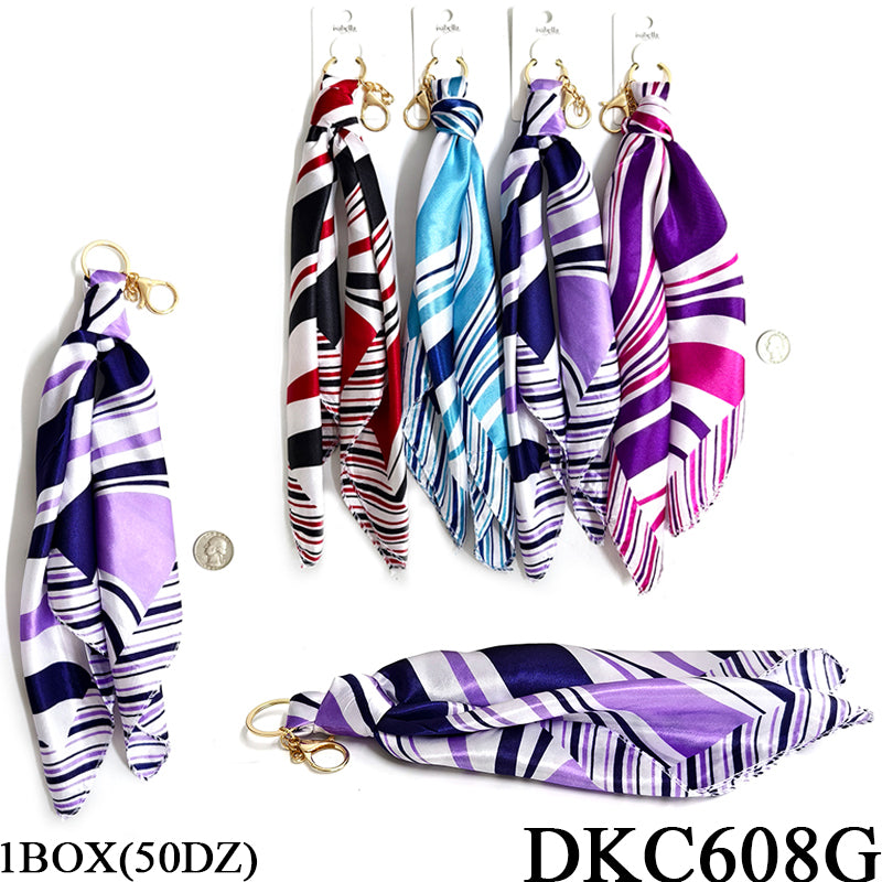 Fashion Design Keychain Scarf #DKC608G (12PC)
