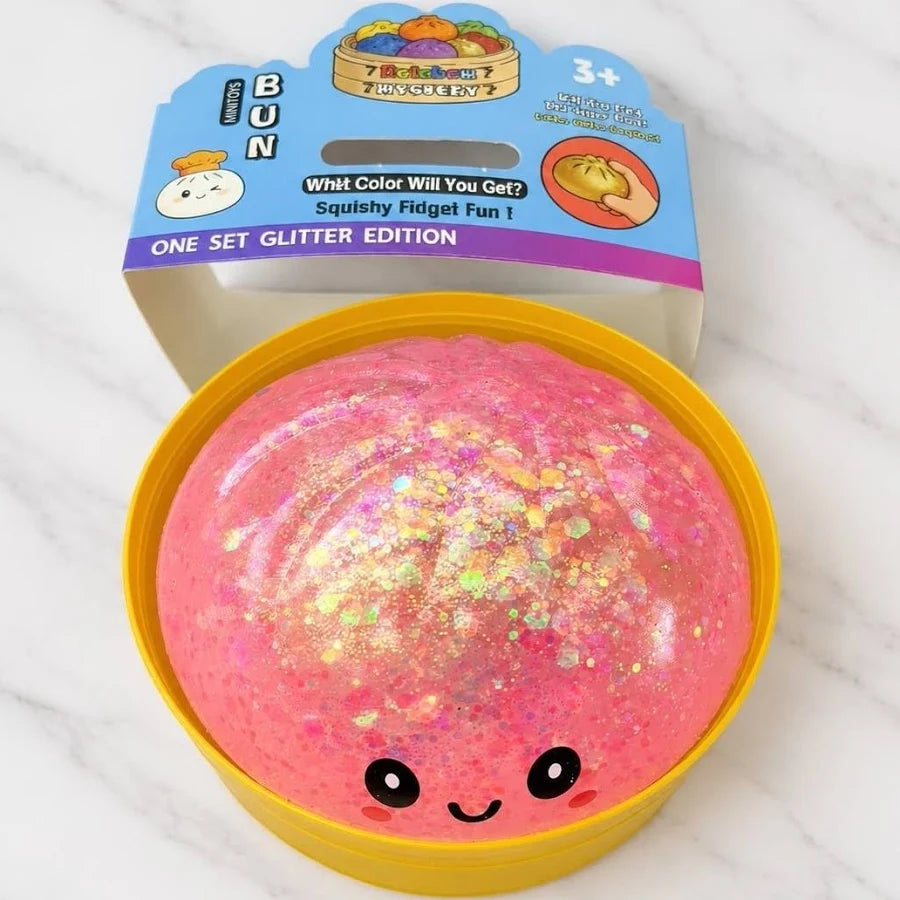 Mystery Glitter Ball Dumpling Squishy Toy #DMPGLOW (12PC)