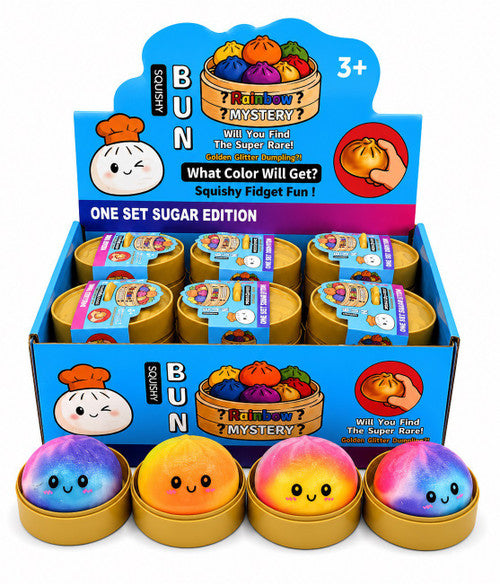 Myster Tie Dye Dumpling Squishy Toy #DMPTIE (12PC)