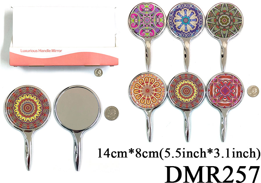 Cosmetic Handle Mirror #DMR257 (12PC)