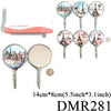 Cosmetic Handle Mirror #DMR281 (12PC)