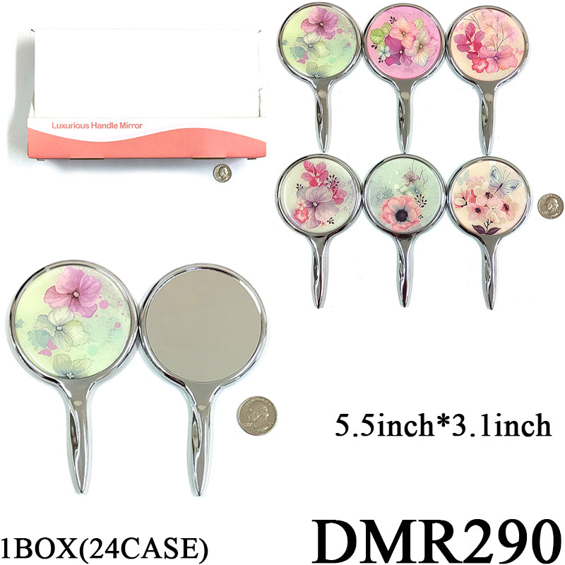 Cosmetic Handle Mirror #DMR290 (12PC)