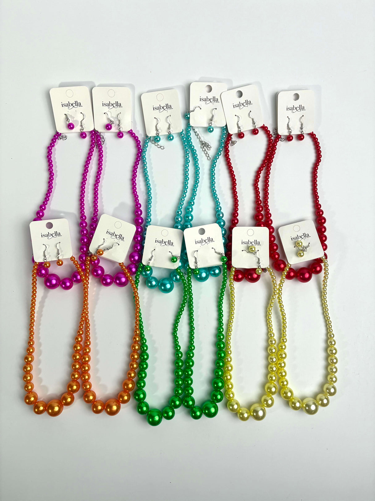 Fashion Pearl Necklace Set Thick Assort Mix #DNC887MX (12PC)